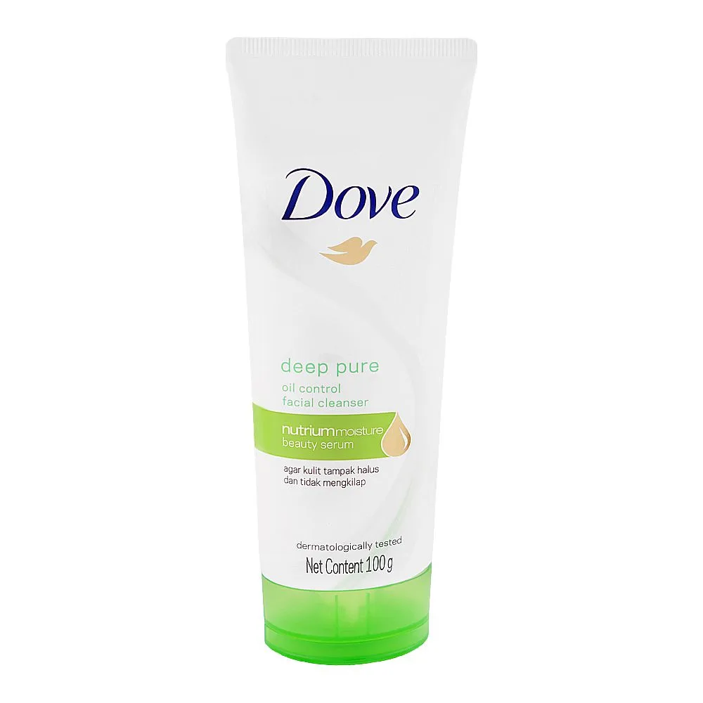 Dove Deep Pure Oil Control Facial Cleanser, For All Types Of Skin, 100g