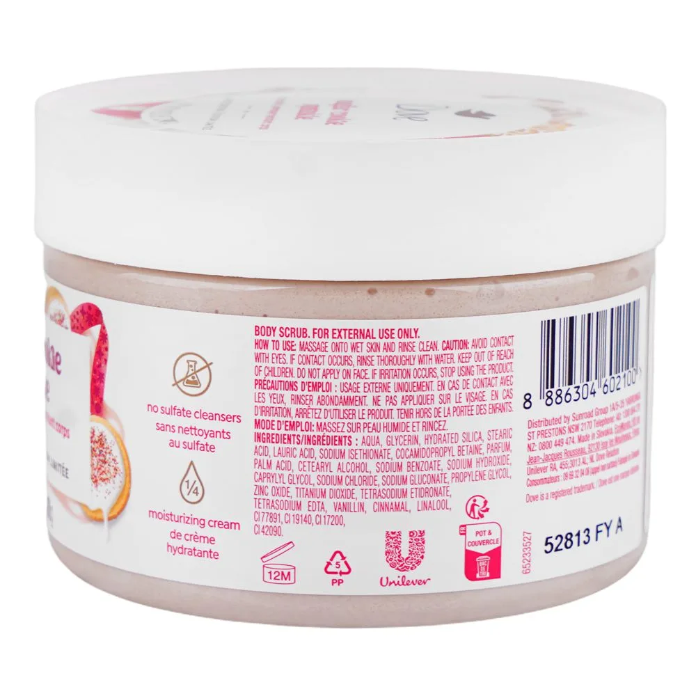Comfortable casual dove sugar cookie sprinkle limited edition body scrub, 298g