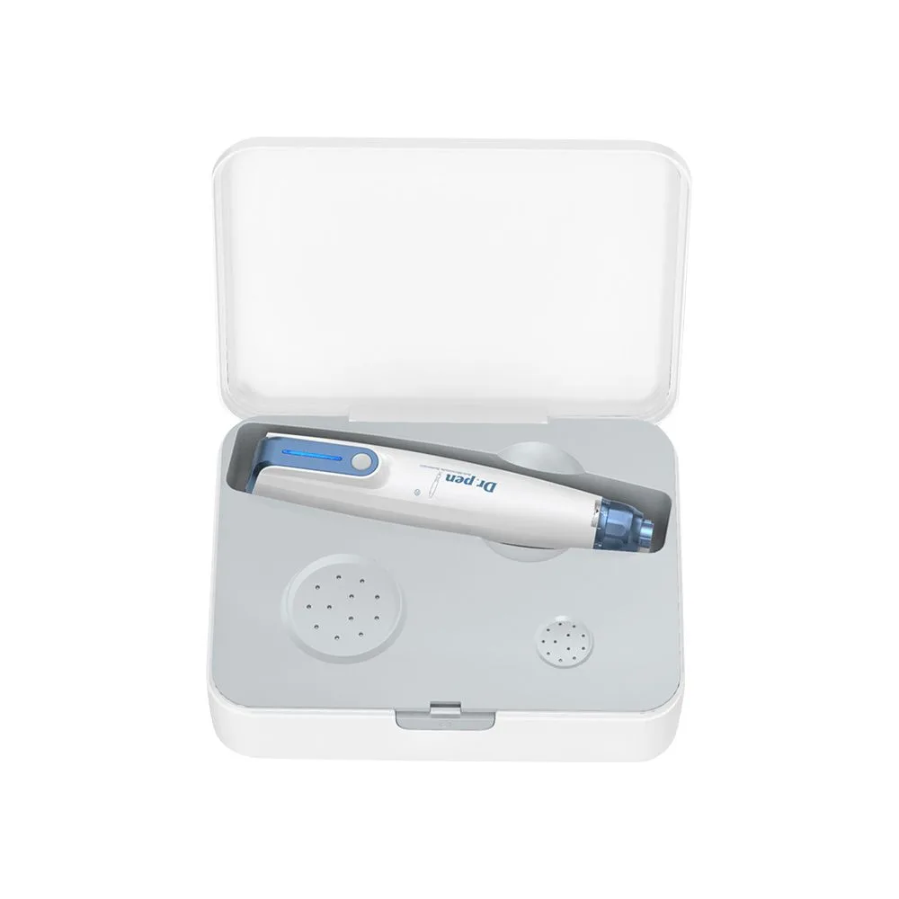 Side view of dr. pen auto microneedle system, dermapen microneedling device, a9