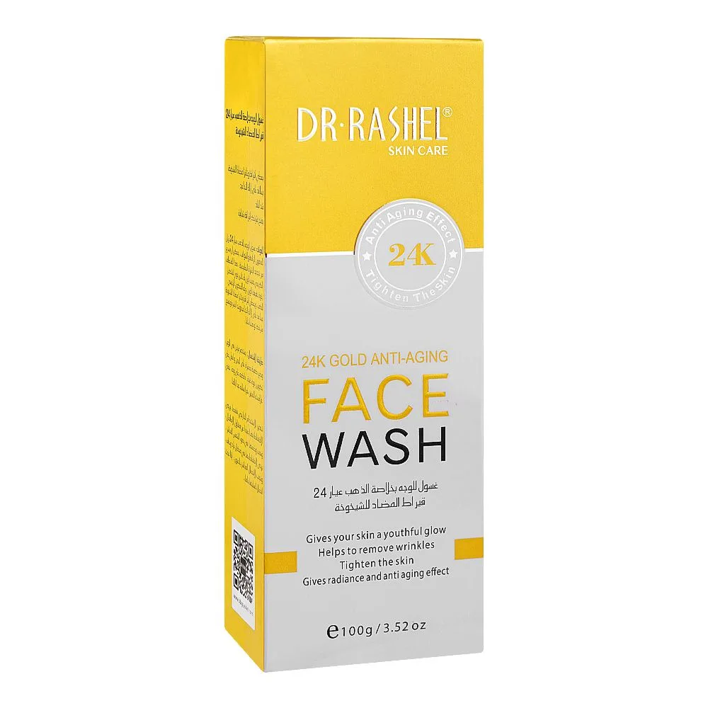 Comfortable casual dr. rashel 24k gold anti-aging face wash, for all skin types, 100g
