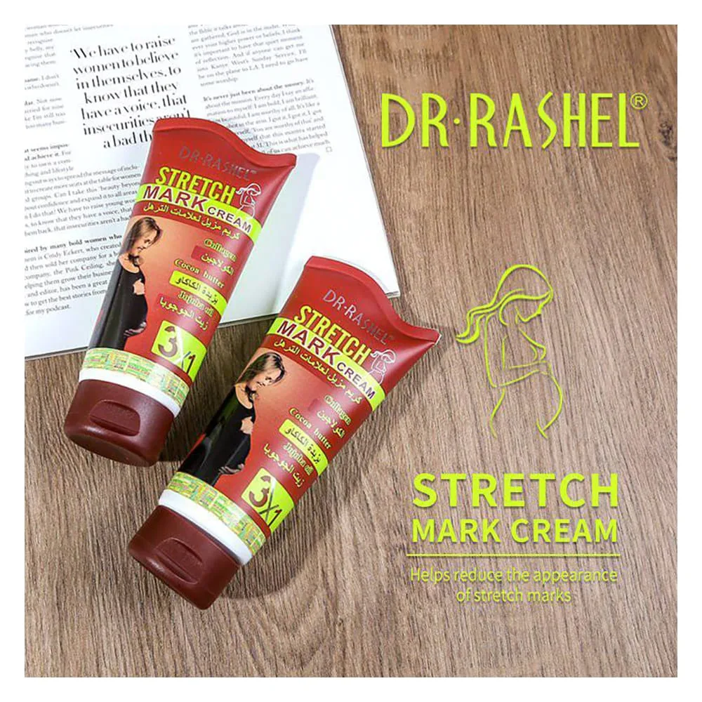 Side view of dr.rashel 3x1 stretch mark cream, 150g