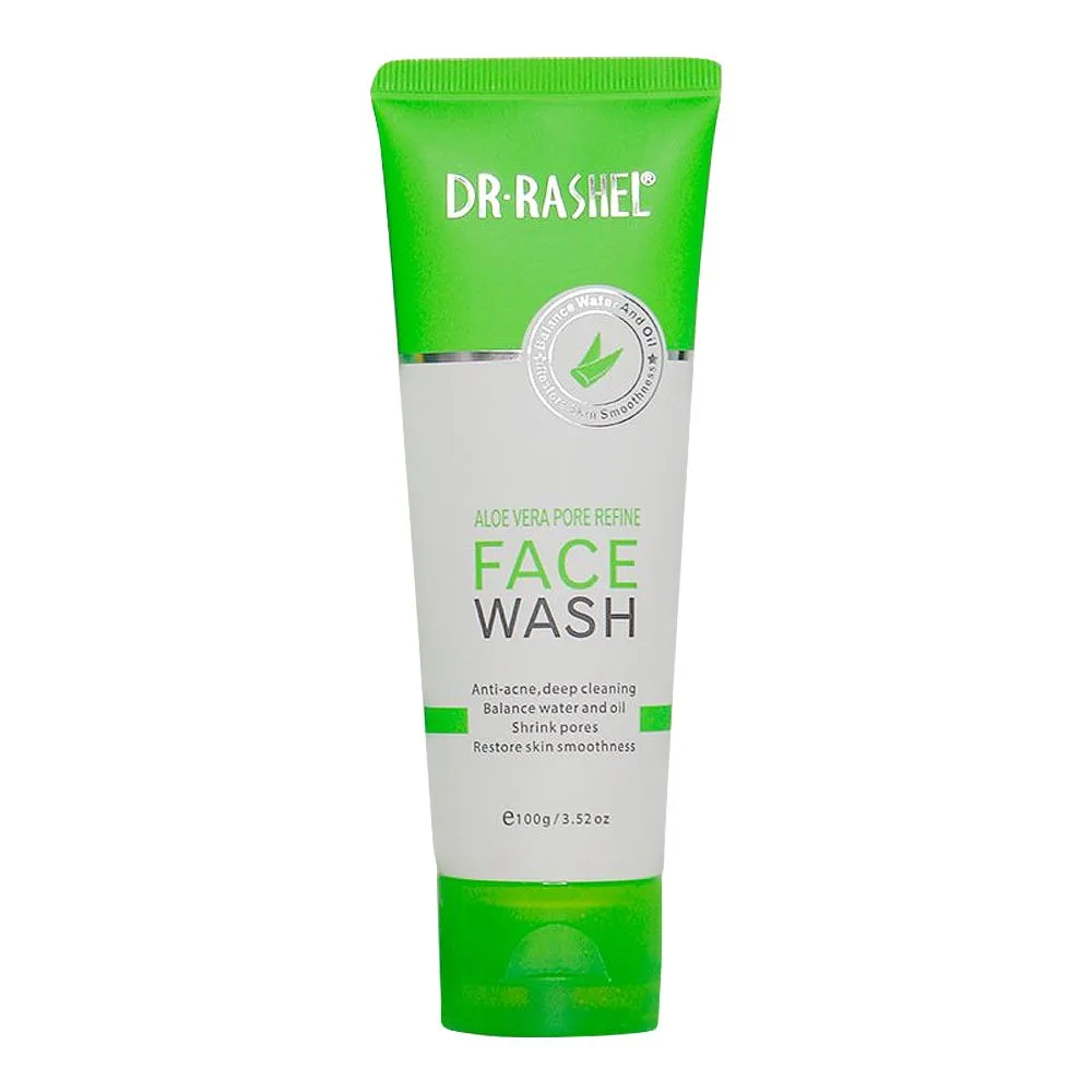 Comfortable casual dr. rashel aloe vera pore refine face wash, for all skin types, 100g
