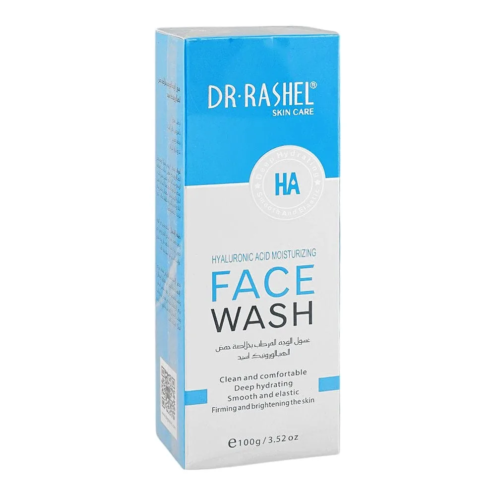 Dr. Rashel Hyaluronic Acid Moisturizing & Smoothing Face Wash, For All Skin Types, 100g