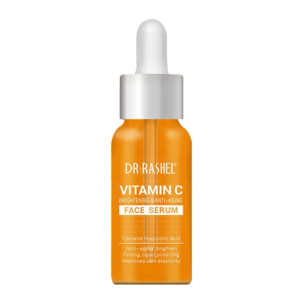 Side view of dr. rashel vitamin c brightening & anti aging face serum, 50ml