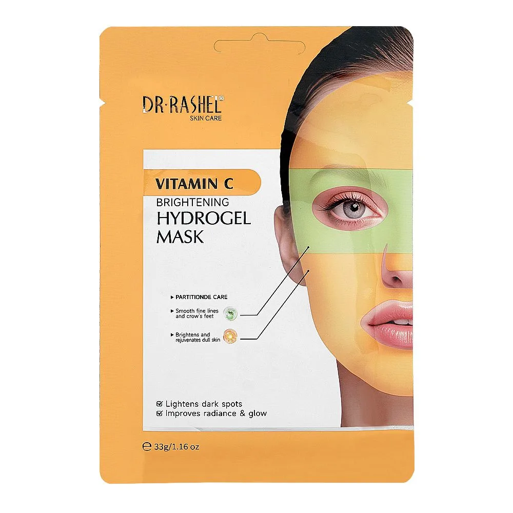 Dr. Rashel Vitamin C Brightening Hydro Gel Mask, Glycerin, Ascorbic Acid, For Radiant Skin, 33g