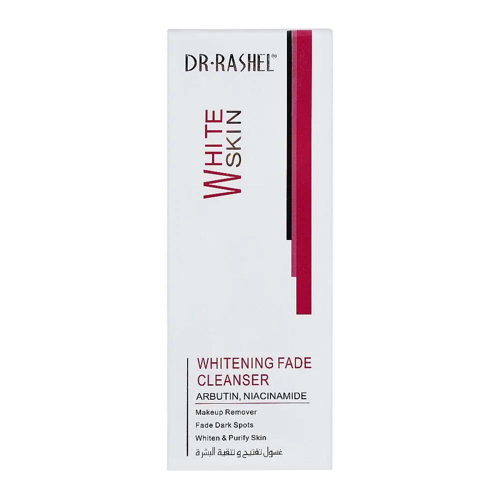 Comfortable casual dr. rashel white skin whitening fade cleanser, makeup remover + fade dark spots, 80g