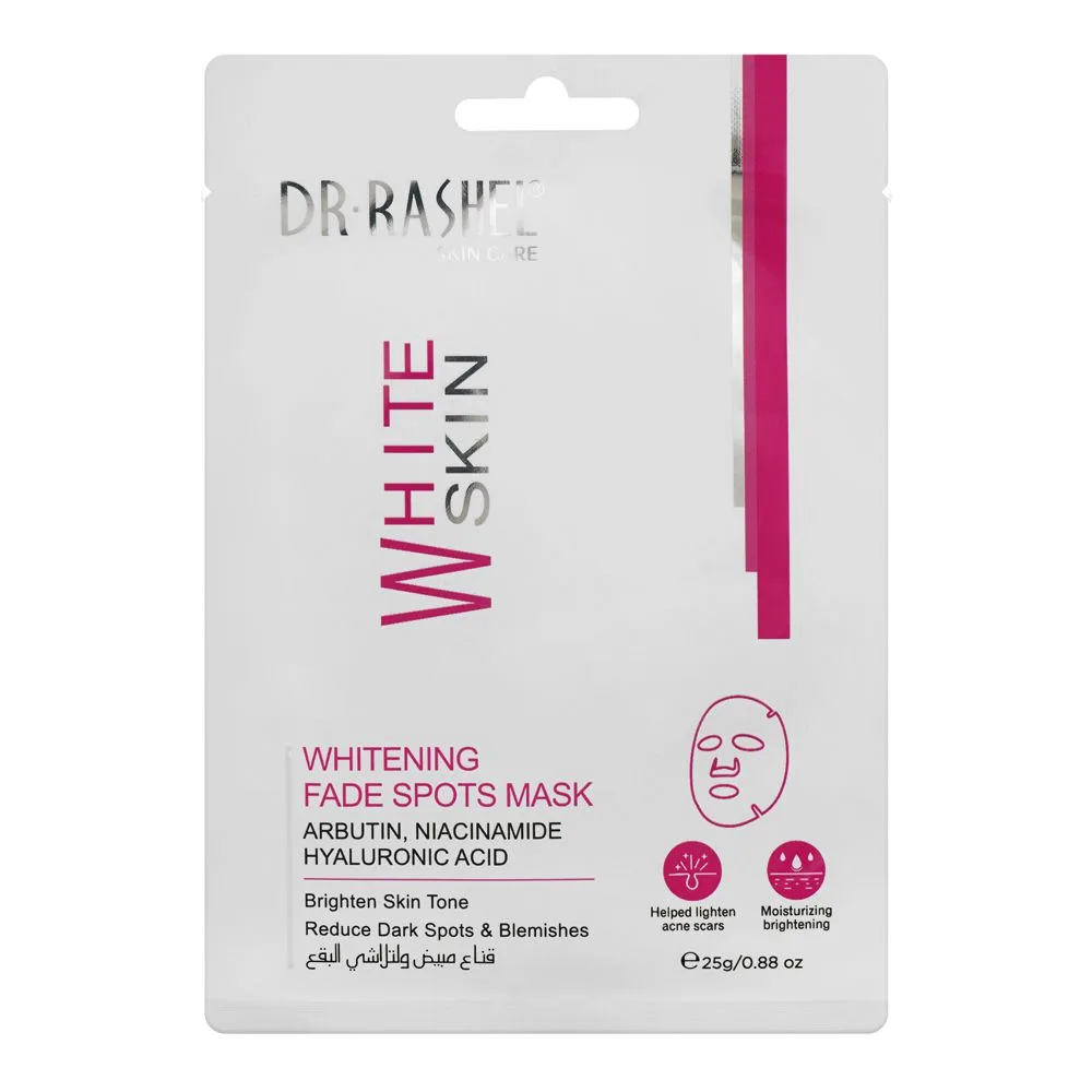 Comfortable casual dr. rashel white skin whitening fade spots mask, reduce dark spots & blemishes, 25g