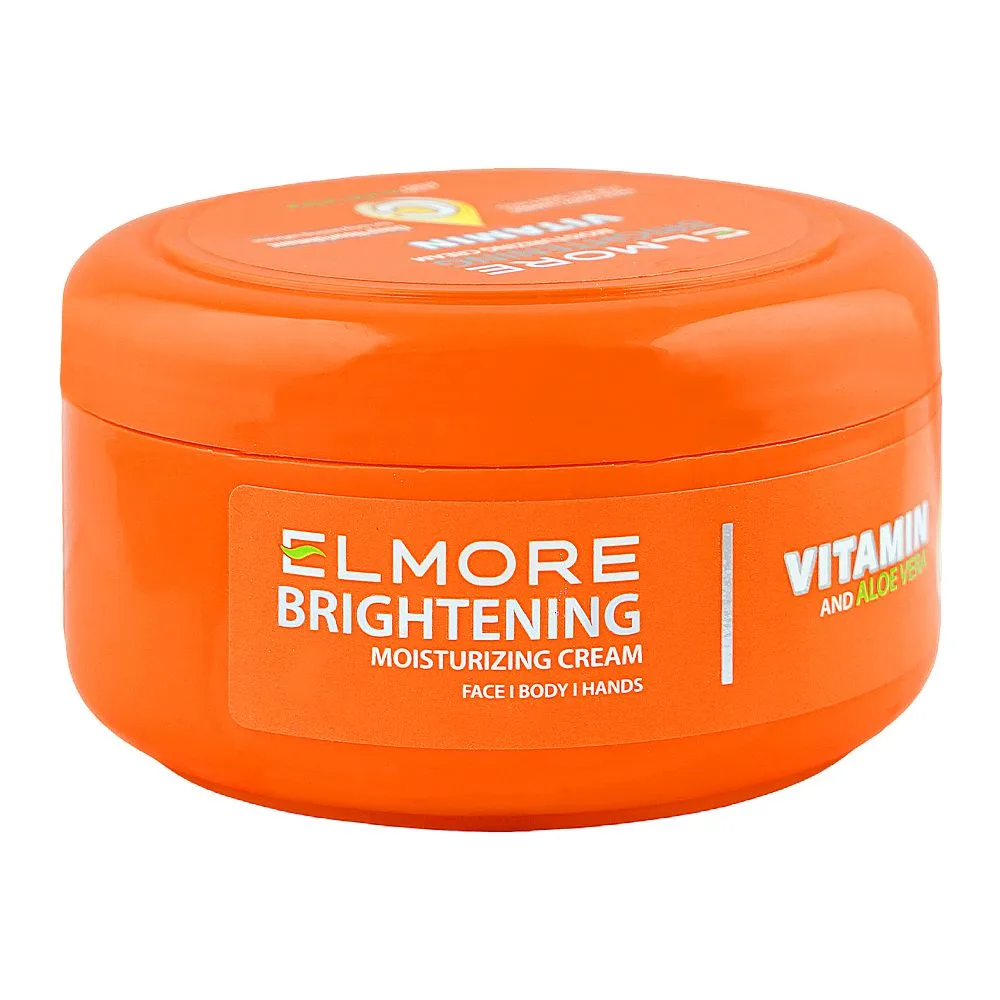 Elmore Brightening & Moisturizing Cream, Vitamin C & Aloe Vera, For Radiant Skin, 200ml