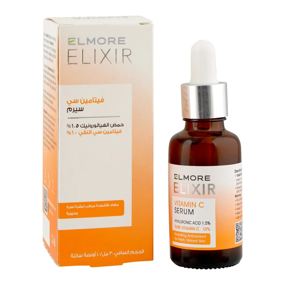 Elmore Elixir Vitamin C & Hyaluronic Acid 10% Serum, 30ml