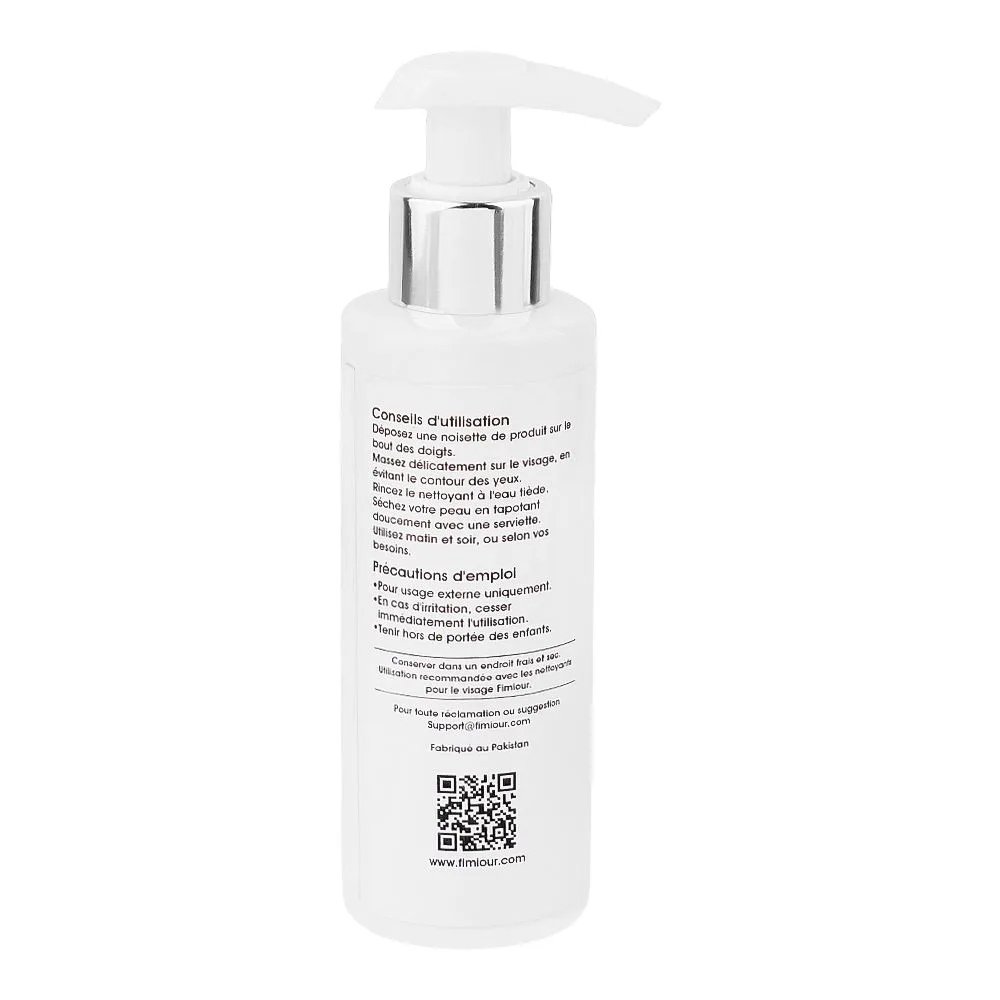 Side view of elmore fimiour aloe vera cleansing milk, for all types of skin, 150ml