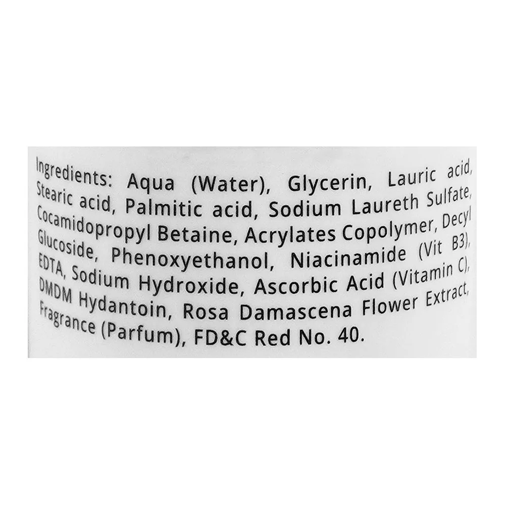 Comfortable casual elmore rose perfect brightening, soothing, hydrating creamy daily face wash, 100ml