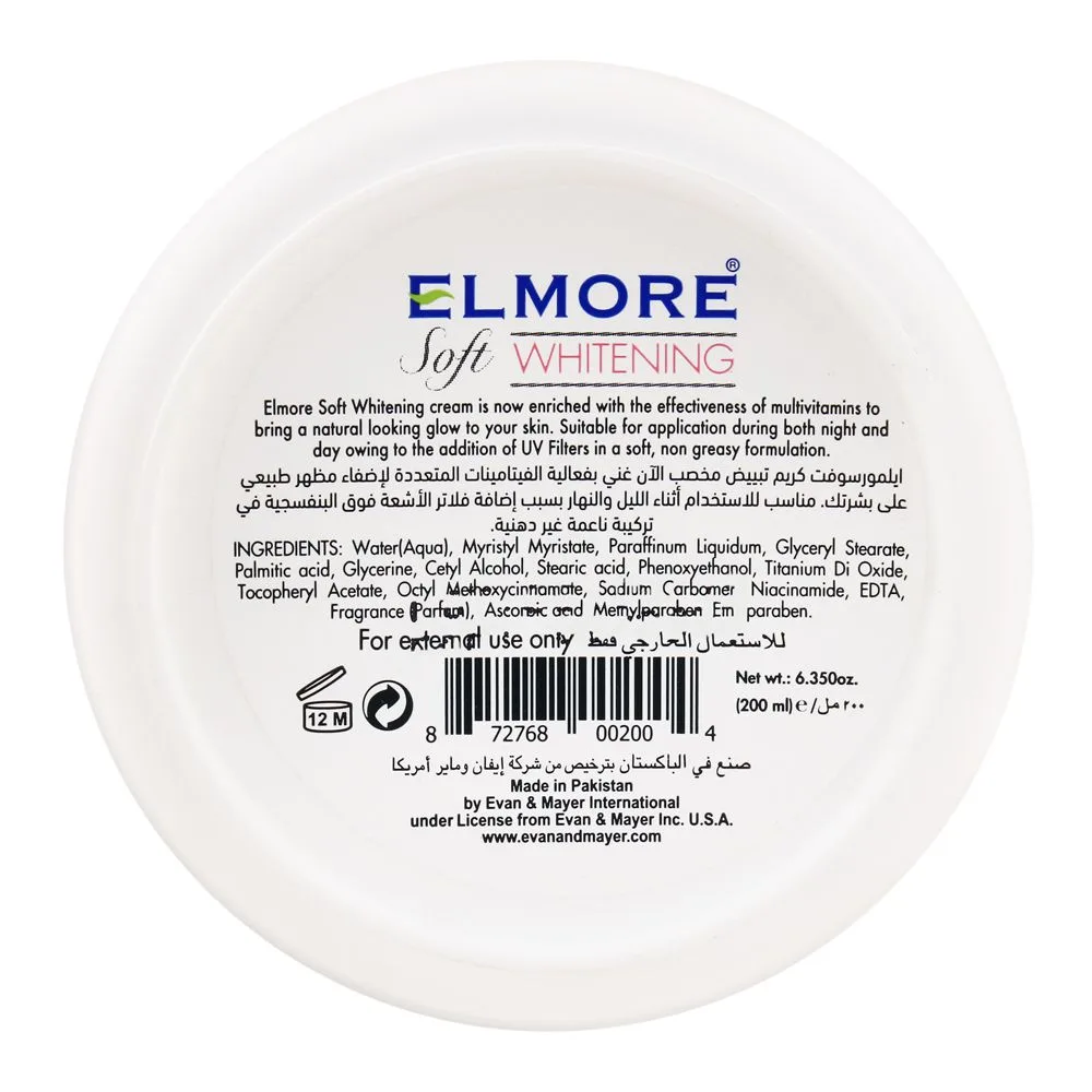 Comfortable casual elmore soft whitening moisturizing cream, 200ml