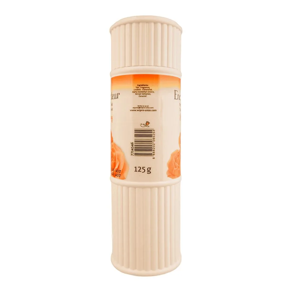 Side view of enchanteur stunning perfumed talcum powder, 125g