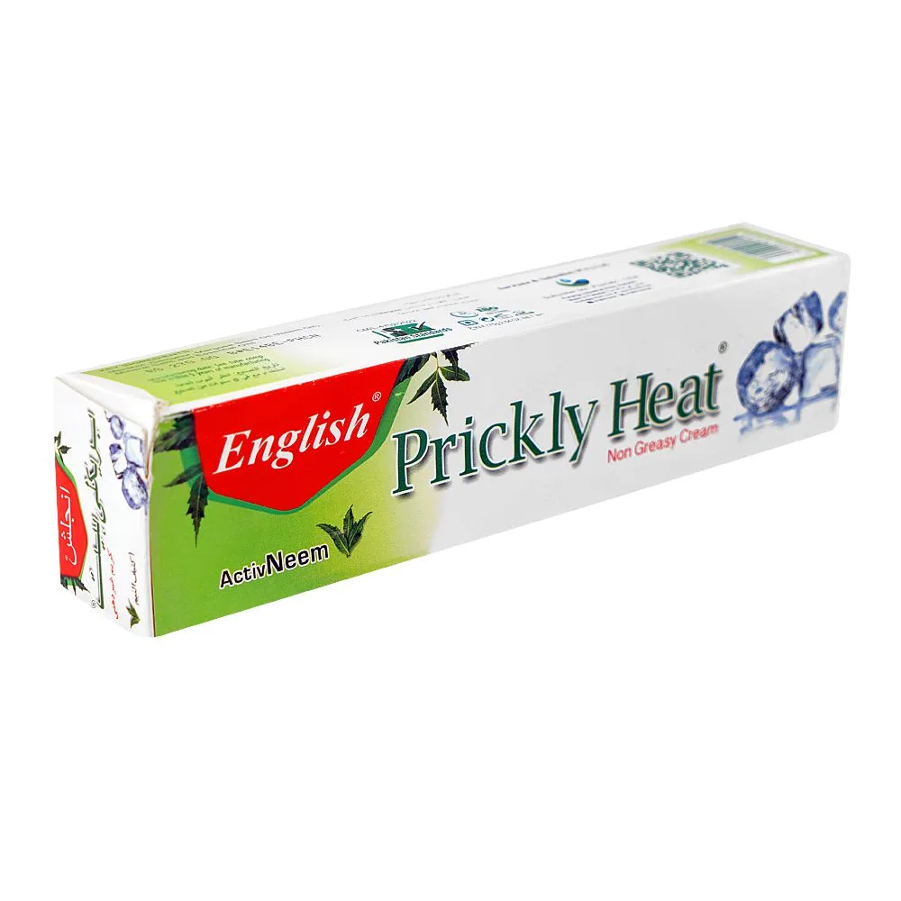 English Prickly Heat Activ Neem Cream, 80g