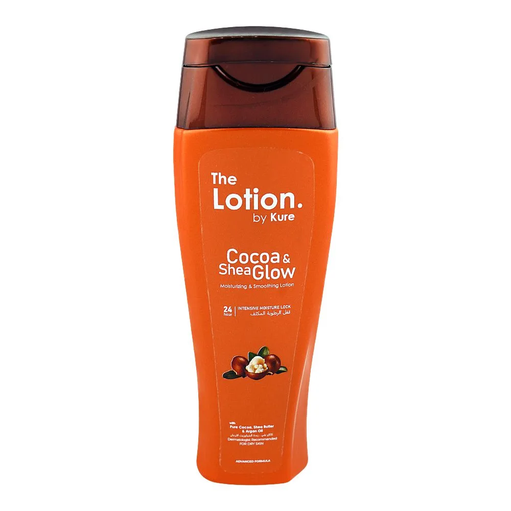 English The Lotion By Kure Cocoa & Shea Glow Body Lotion, For Dry Skin, 225ml
