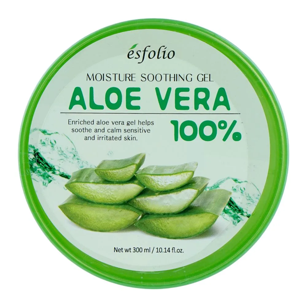 Esfolio Aloe Vera 100% Moisture Soothing Gel, For Sensitive Skin, 300ml