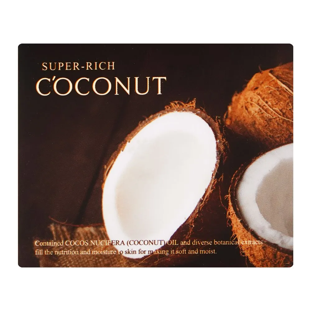 Side view of esfolio super-rich coconut perfecting cream, for brightening skin & reducing wrinkles, 120ml