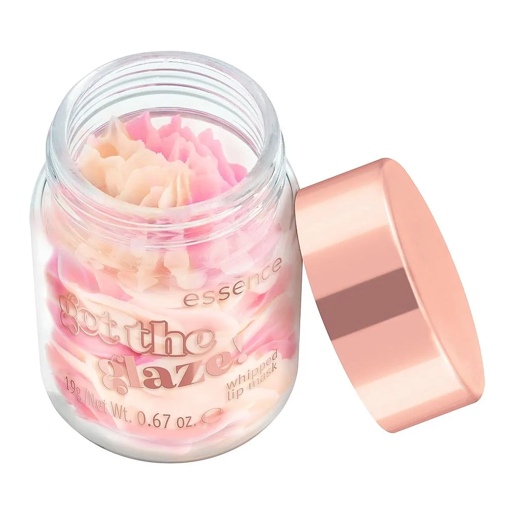 Essence Get The Glaze! Whipped Lip Mask, Shea Butter, Vegan, 01 Whipped With Love, 19g