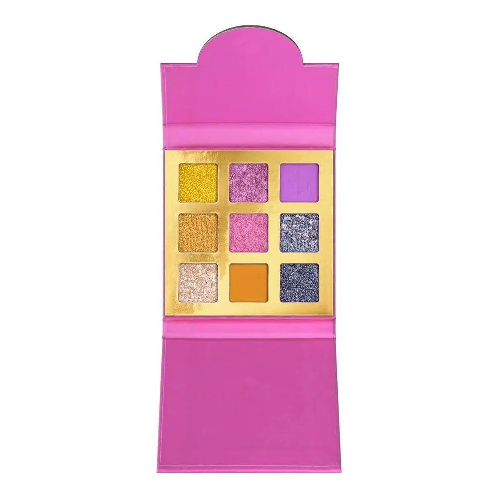 ence Golden Days Ahead Eyeshadow Palette, 9 Colors, Vegan, 5.85g, 01 Livin'For Golden Drama shades and color detail