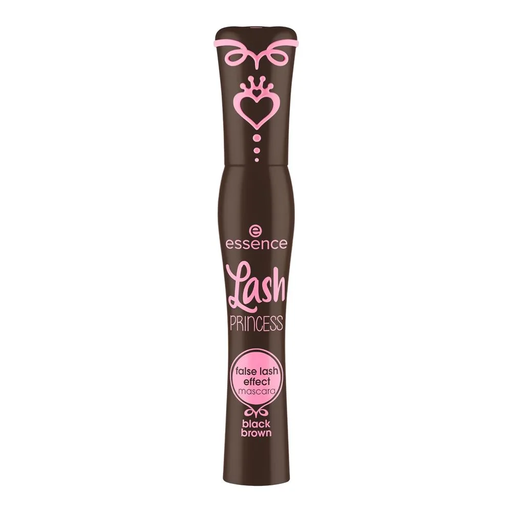 Side view of essence lash princess false lashes effect mascara, black brown, 12ml