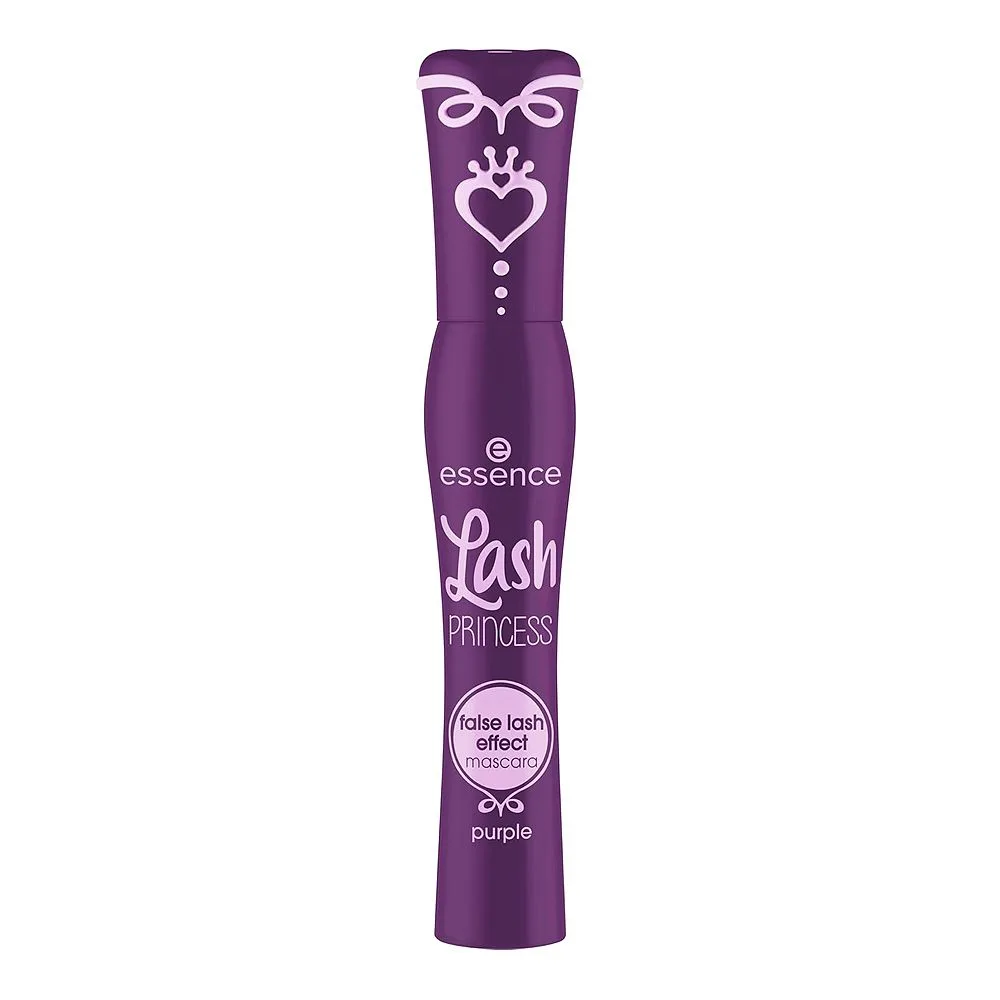 Side view of ence lash princ false lashes effect mascara, purple, 12ml