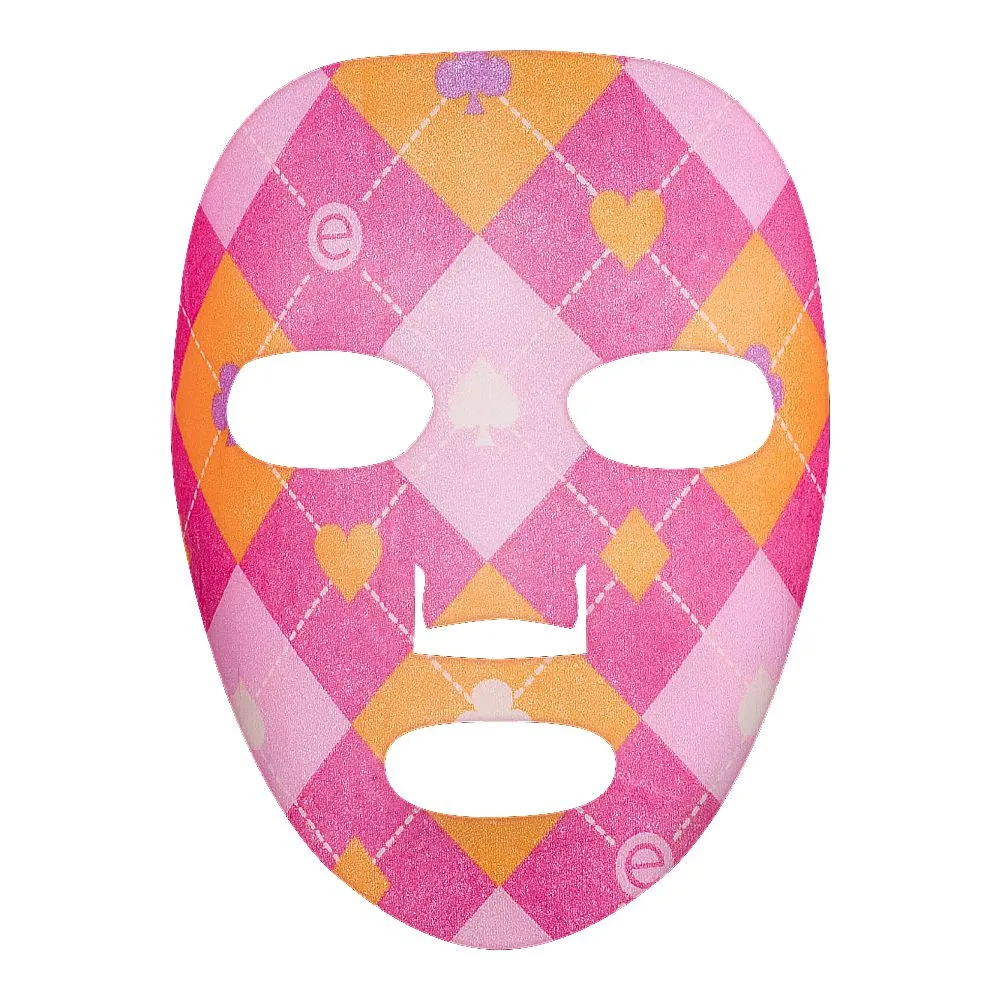 Essence Queen Of Pink Face Sheet Mask, Gluten, Oil & Paraben Free, For Radiant & Nourished Skin, 01 Keeping My Pink Poker Face
