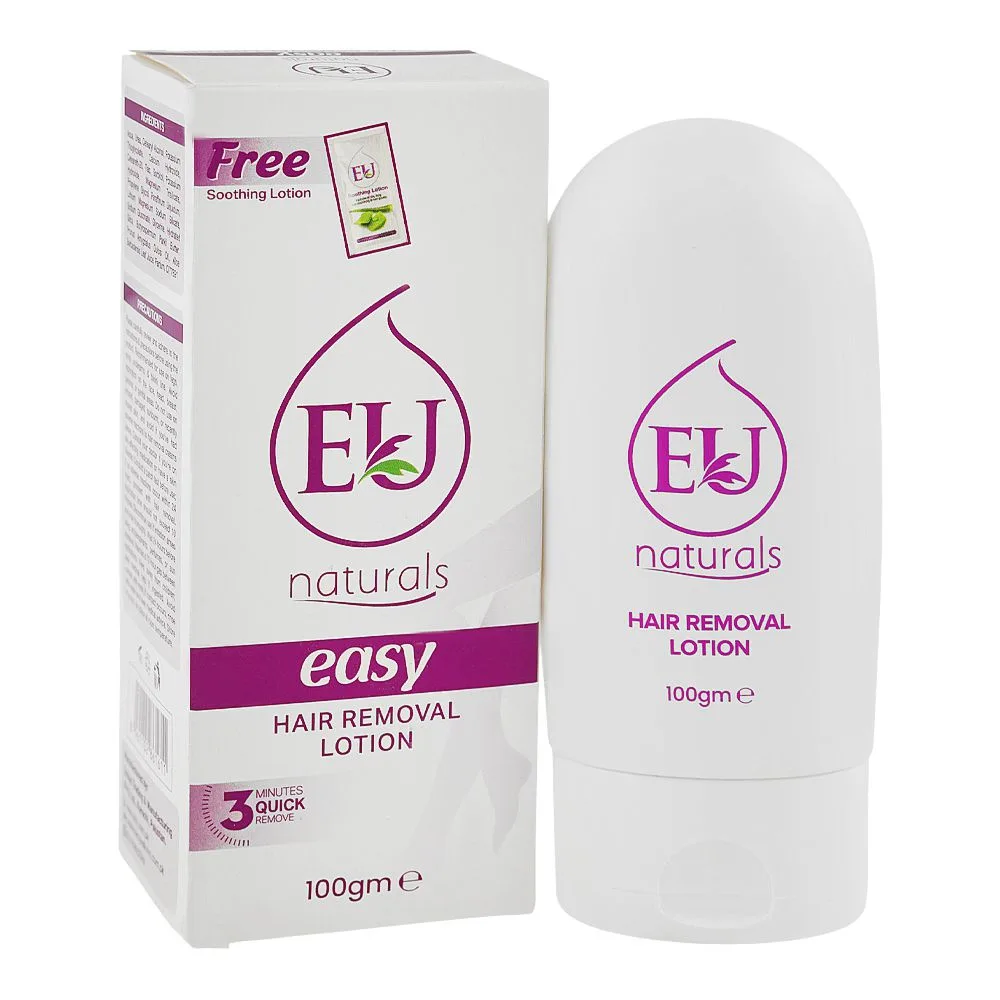 Eu Naturals Easy Hair Removal Lotion, For All Types Of Skin, 100g