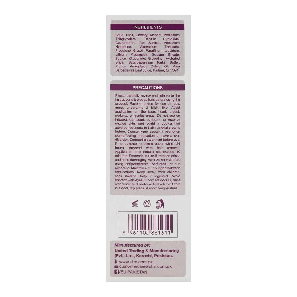 Comfortable casual eu naturals easy hair removal lotion, for all types of skin, 100g