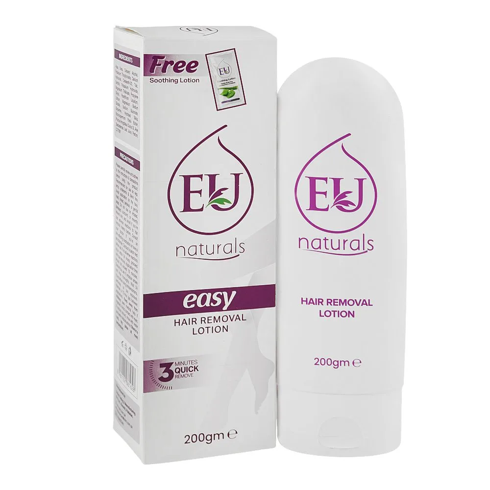 Eu Naturals Easy Hair Removal Lotion, For All Types Of Skin, 200g