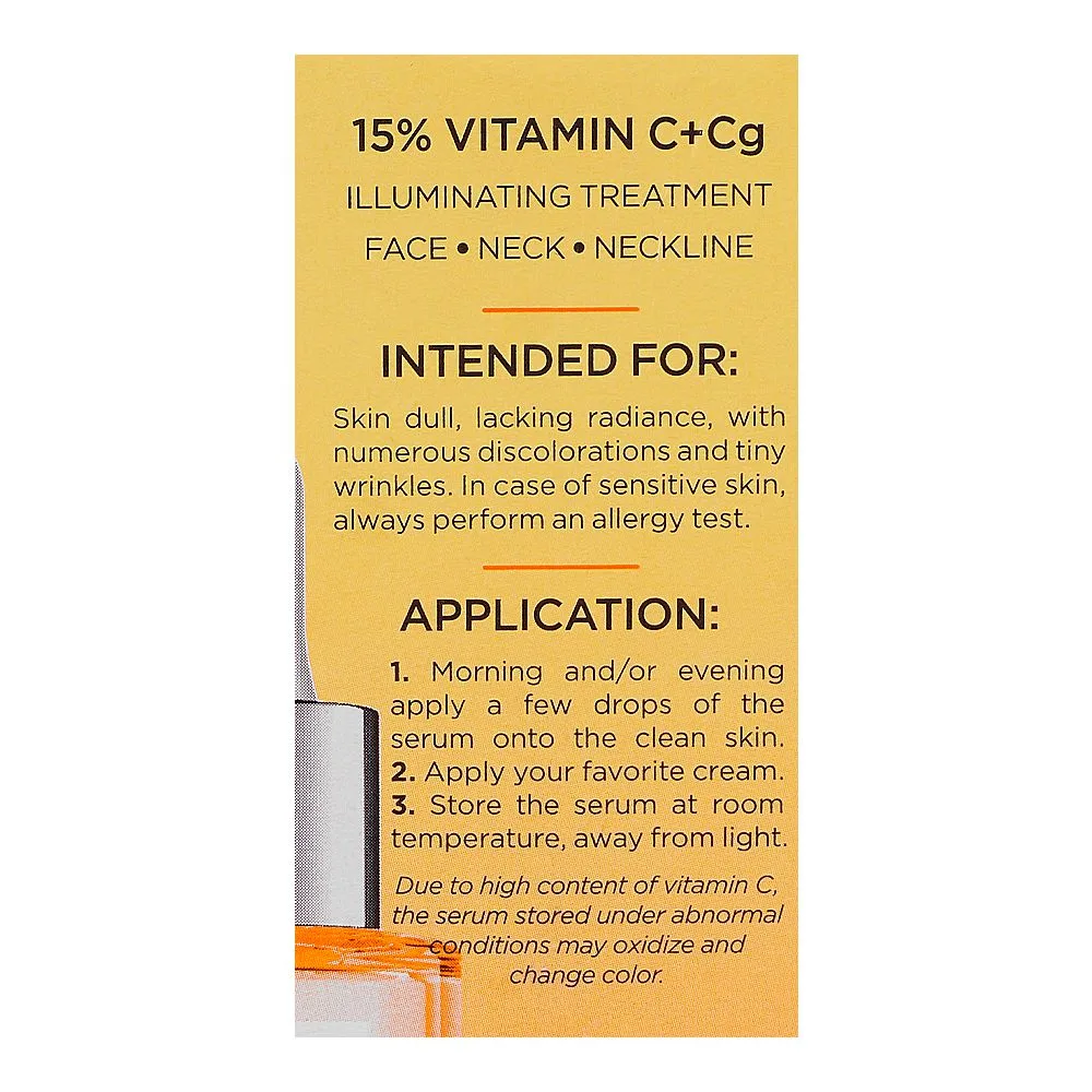 Close-up design of eveline 15% resveratrol ferulic acid vitamin c + cg serum shot, 30ml
