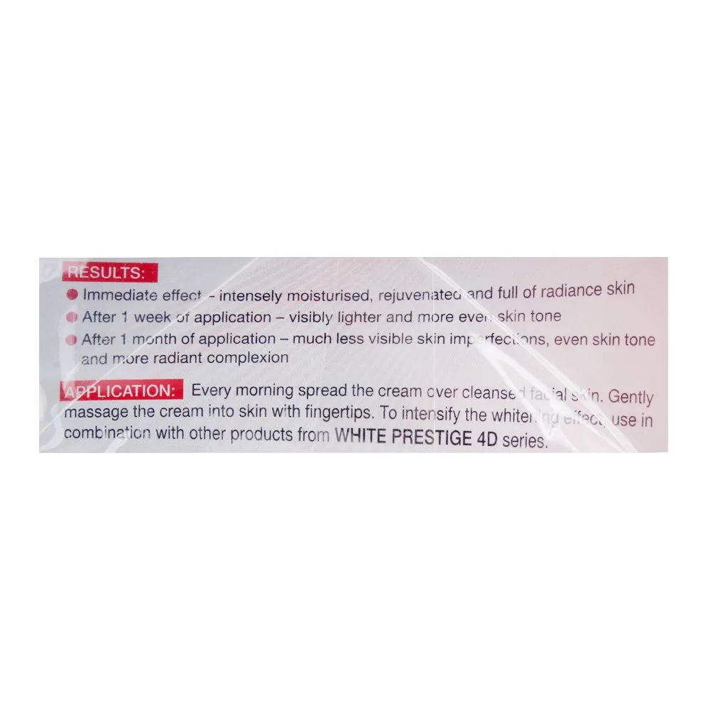 Comfortable casual eveline 3-in-1 white prestige 4d whitening day cream, spf 25, hyaluronic, 50ml