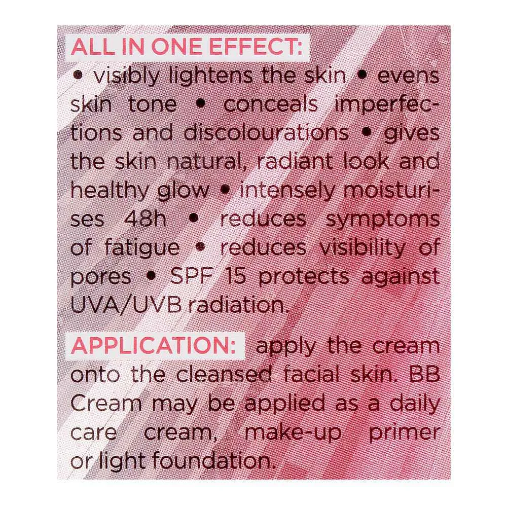 Comfortable casual eveline 48h all-in-one white prestige 4d bb whitening multifunction cream, spf 15, 50ml