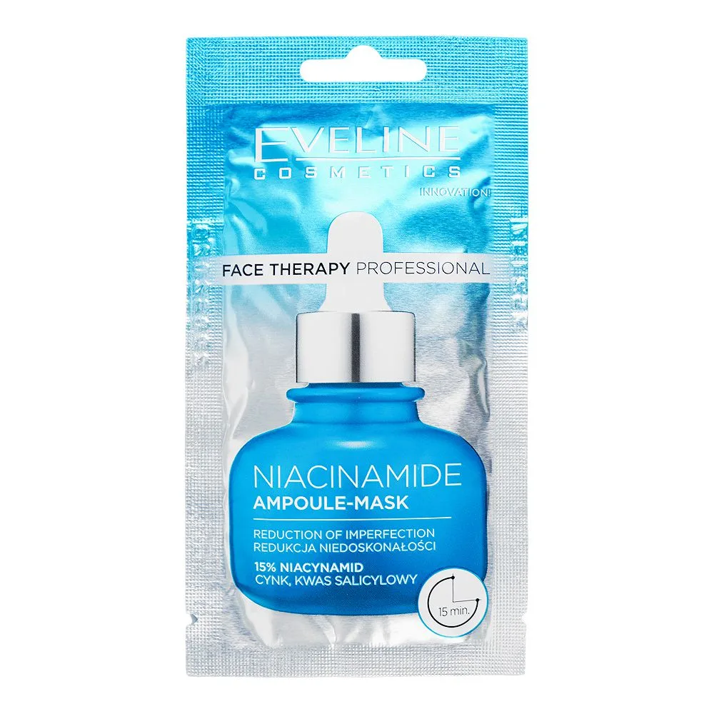 Eveline Face Therapy Niacinamide Ampoule Serum, Niacinamide, Salicylic Acid, For Oily Skin, 8ml