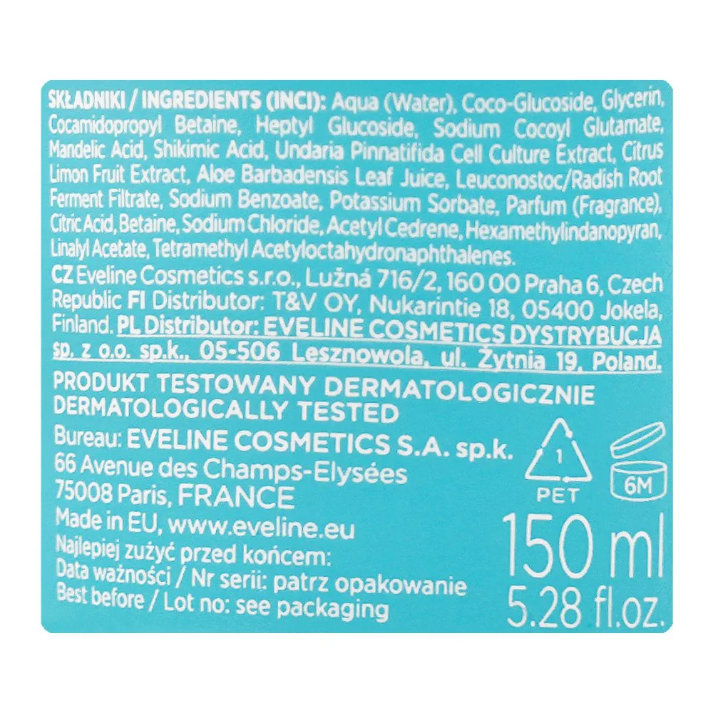 Comfortable casual eveline perfect skin acne antibacterial face cleansing foam, 150ml