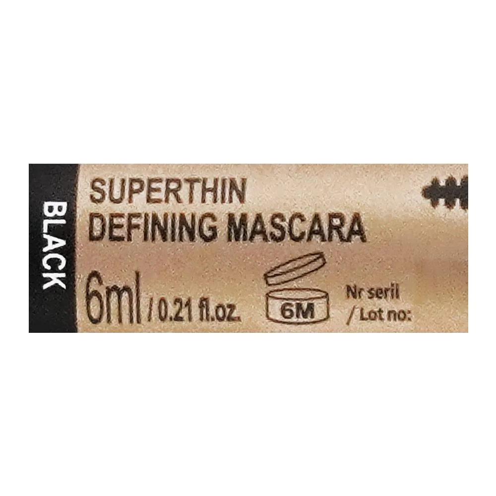 Comfortable casual eveline super thin defining mascara, black