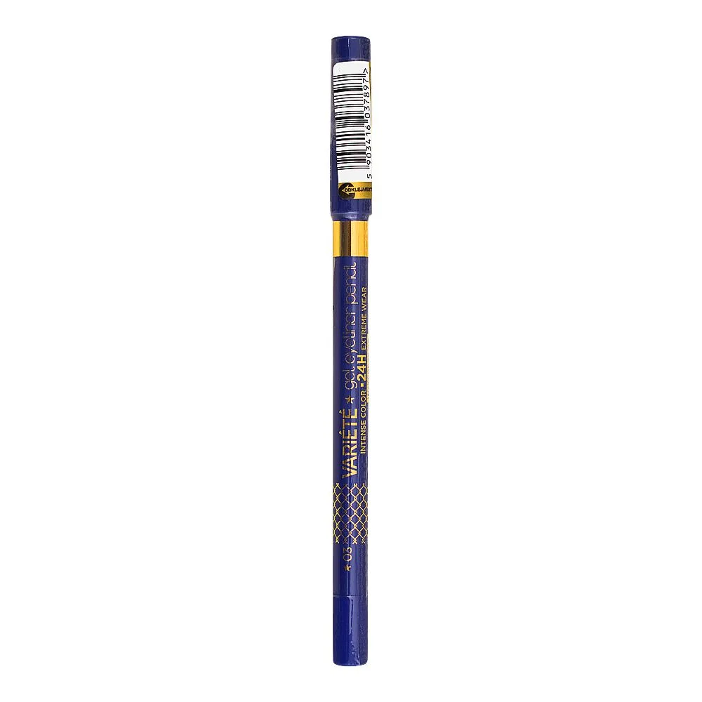 Comfortable casual eveline waterproof variete gel eyeliner pencil, 03 blue