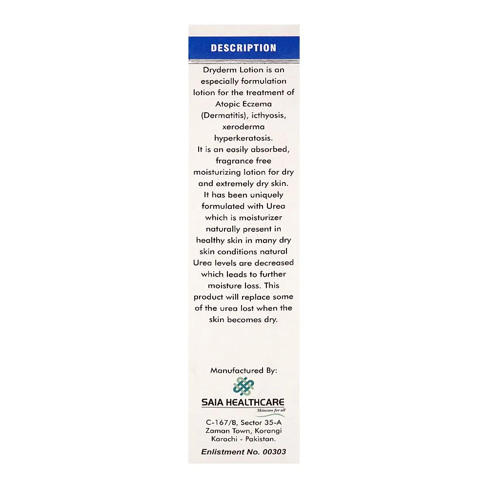 Comfortable casual faab pharma dryderm lotion, for dry & rough skin, 150ml