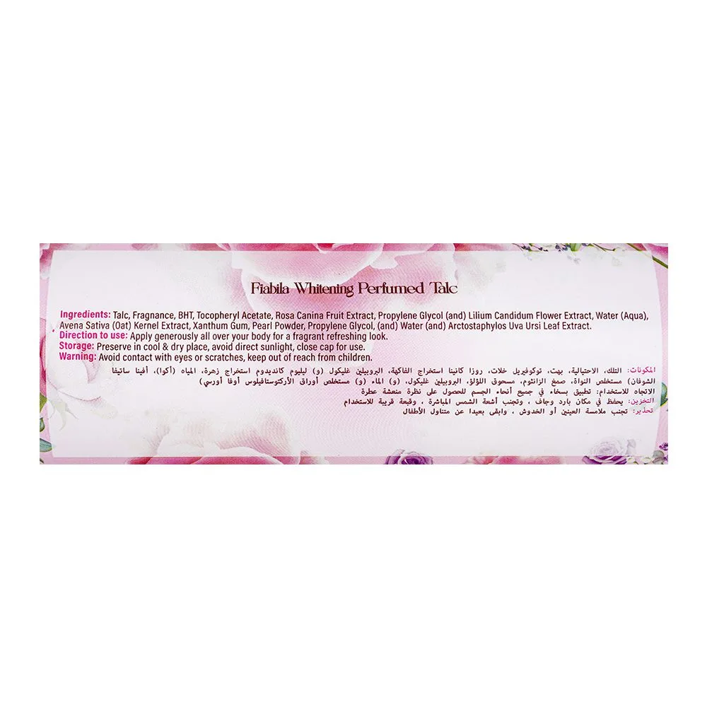 Comfortable casual fiabila romance whitening perfumed talcum powder, 200ml