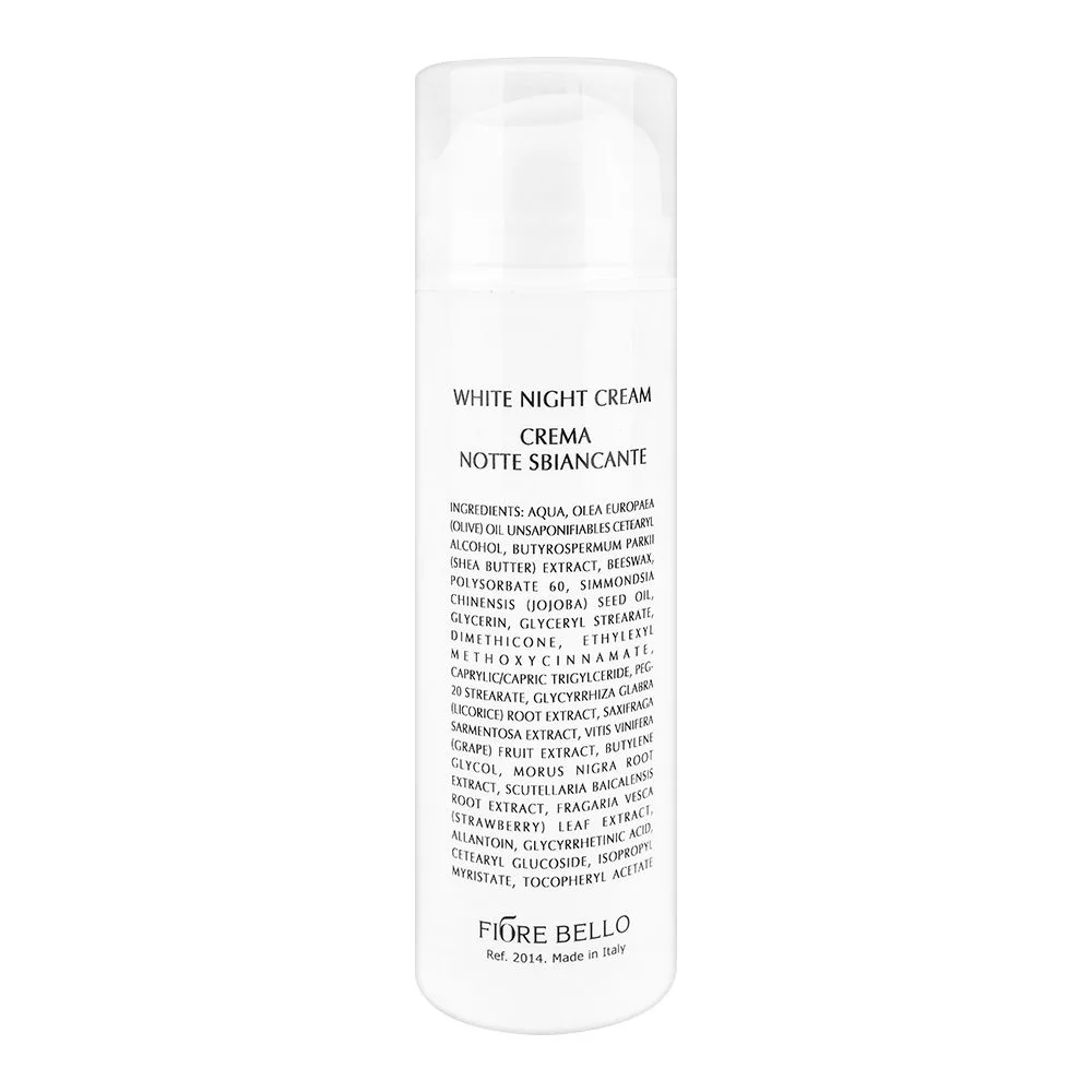 Side view of fiore bello white night cream, 150ml