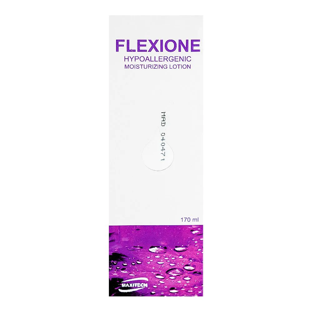 Comfortable casual flexione hypoallergenic moisturizing lotion, paraben free, non greasy, 170ml