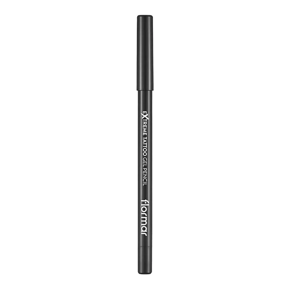 Side view of flormar extreme tattoo gel pencil, 04, intense blue
