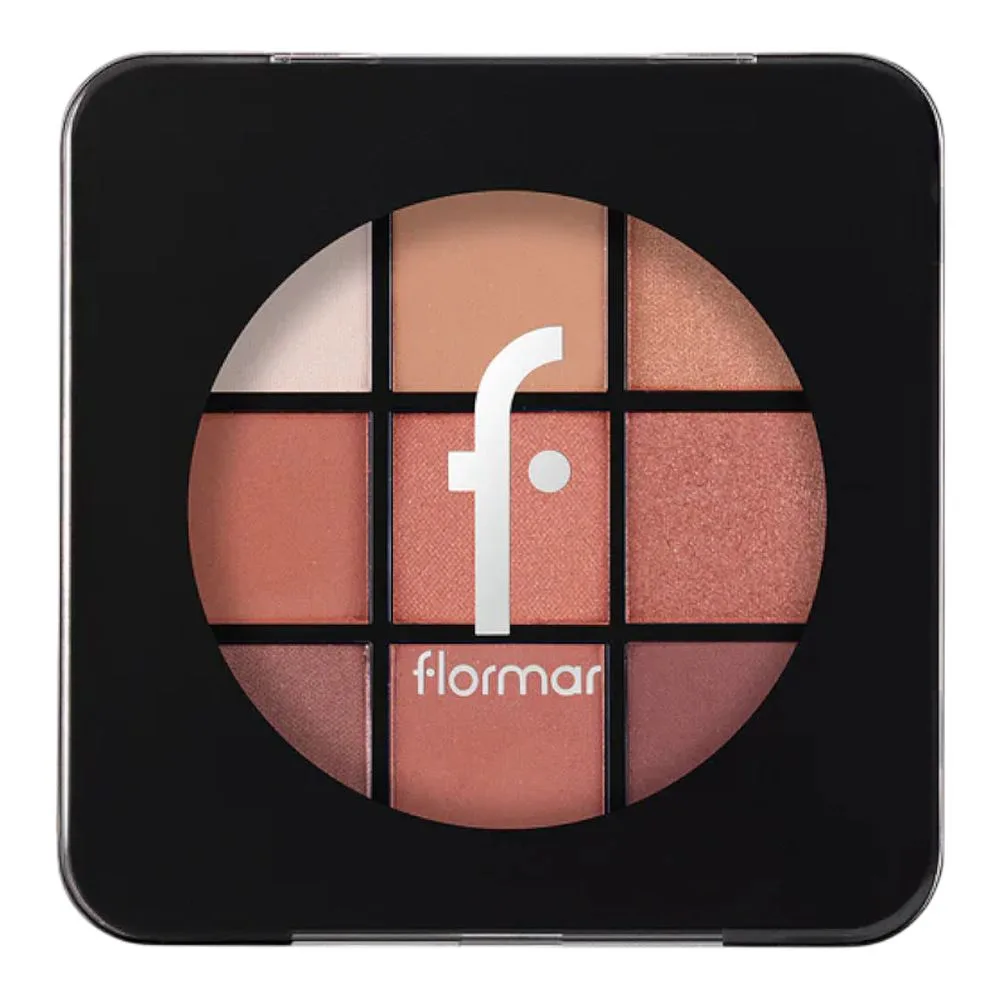 Flormar Eye Shadow Palette, 003 Sunset 9-Pack close up view