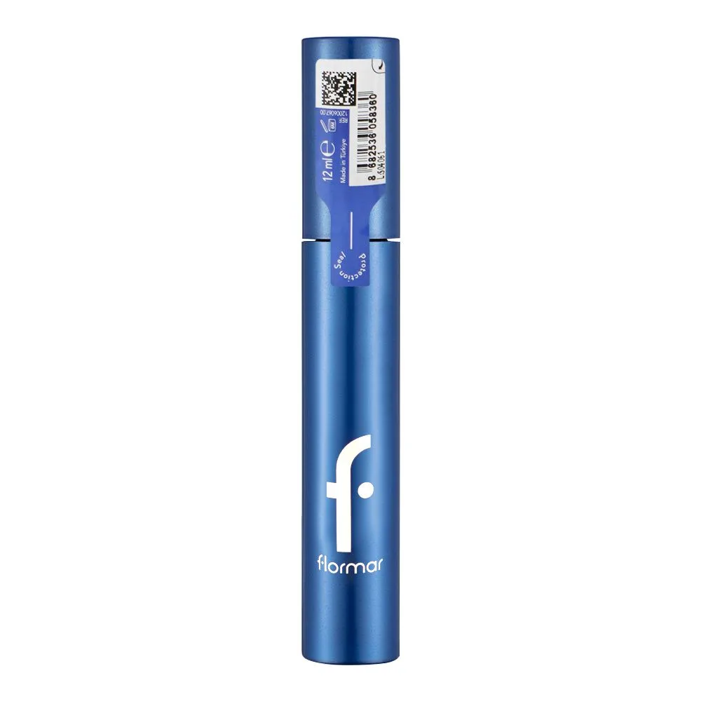 Side view of flormar open up waterproof mascara, 12ml