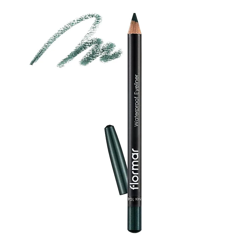 Flormar Waterproof Eye Liner, 104 Cobalt, Green