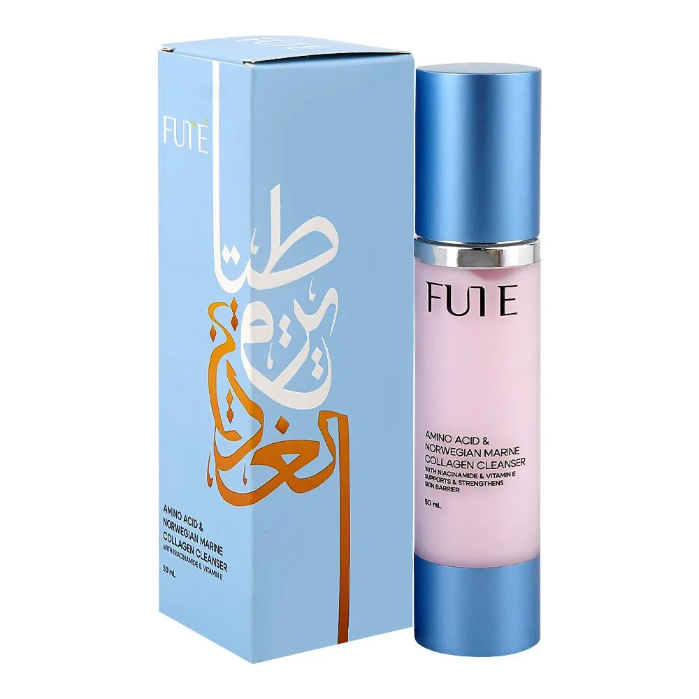 Fute Amino Acid & Norwegian Marine Collagen Cleanser, Niacinamide & Vitamin E, 50ml