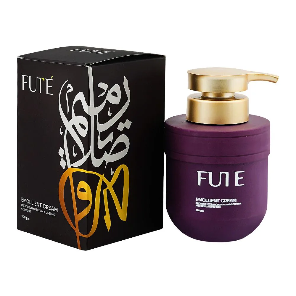 Fute Emollient Cream For Dry & Atopic Skin, White Soft & Light Liquid Paraffin, Lanolin, For Dry & Atopic Skin, 200g