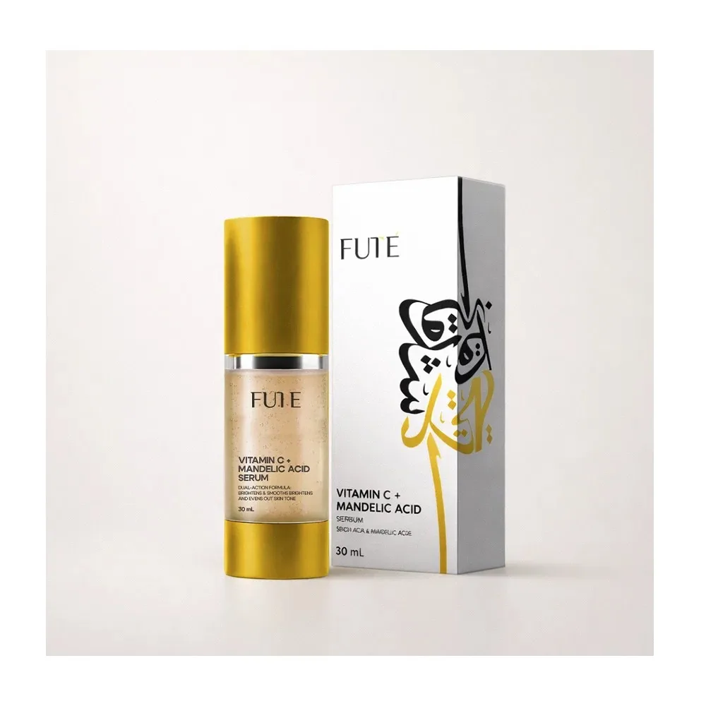 Fute Skin Brightening Vitamin C Anti-Wrinkle Serum, Ferulic Acid, Hyaluronic Acid, For All Types Of Skin, 30ml