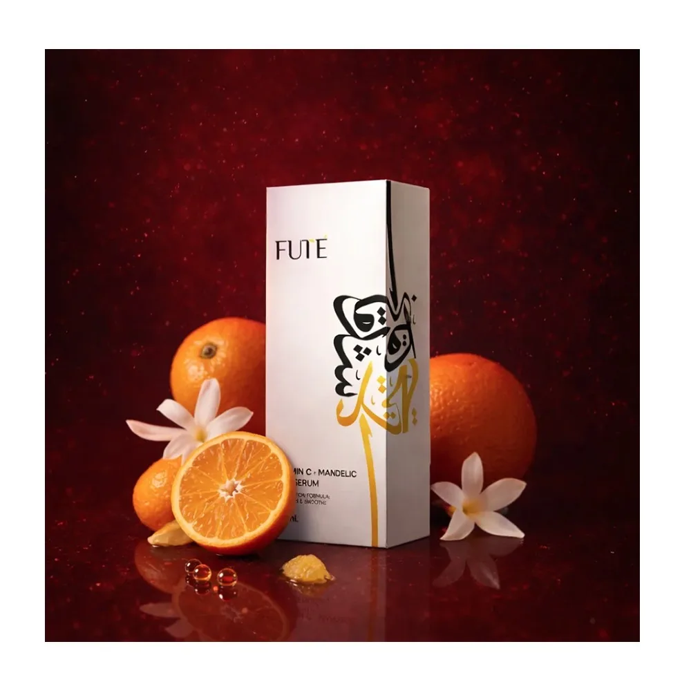 Comfortable casual fute skin brightening vitamin c anti-wrinkle serum, ferulic acid, hyaluronic acid, for all types of skin, 30ml