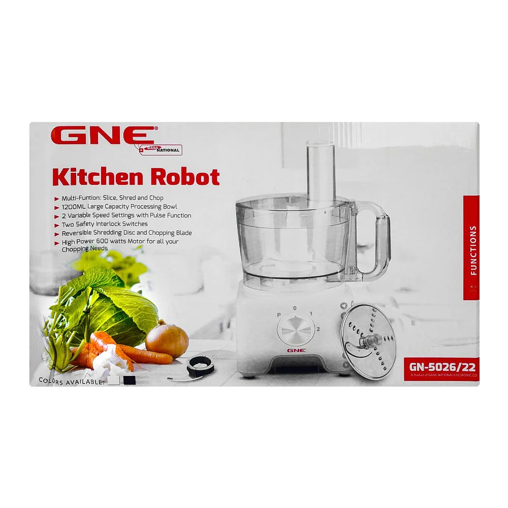 Comfortable casual gaba national kitchen robot, 1200ml capacity, 600w, gn-5026/22