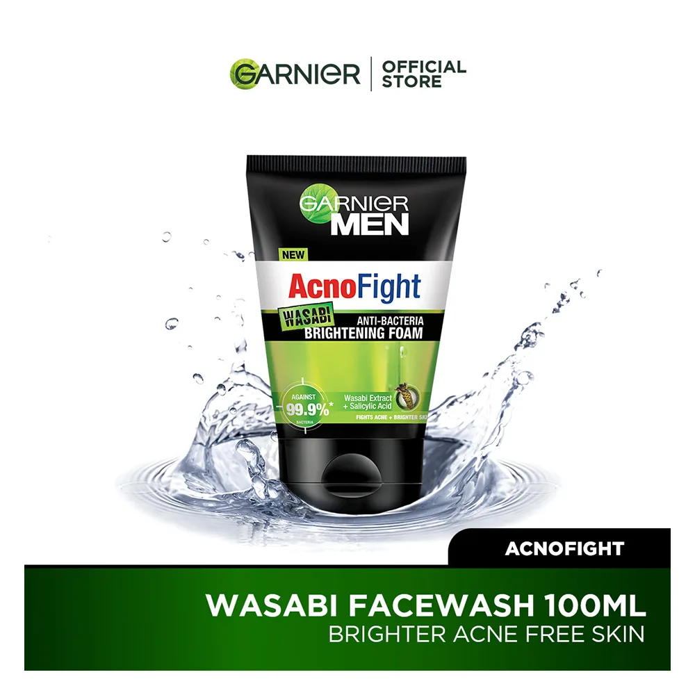 Garnier Men Acno-Fight Wasabi Facewash, 100ml